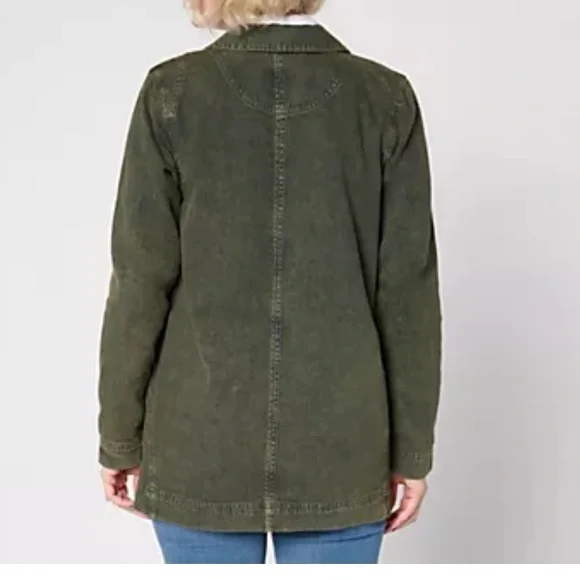 Joan Rivers Denim Shirt Jacket with Seaming Details (Size XS) - Picture 2 of 9